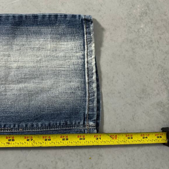 L.e.i. Ashley Low Rise Slim Boot Jeans Medium Wash Faded - Size: 9 - Picture 6 of 10